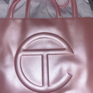 Telfar Ballerina Pink Large Shopping Bag
